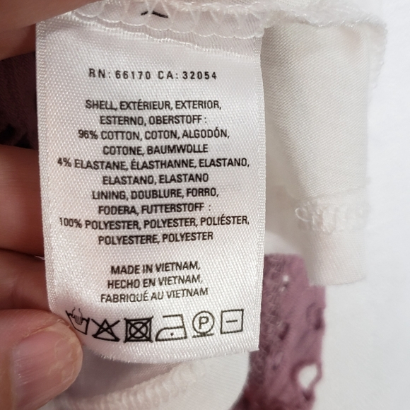 Daletta Purple Lace Tank Blouse Small - Picture 3 of 4